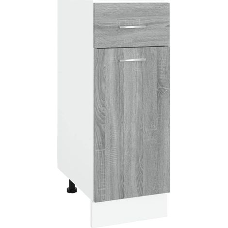 Drawer Bottom Cabinet Lyon Grey Sonoma 30x46x81.5 cm Engineered Wood vidaXL