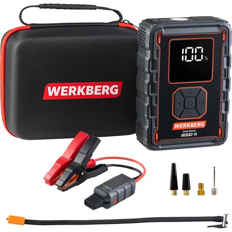 WERKBERG AL008 power bank arrancador 2500A/5000A 32000mAh N compresor