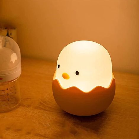 veilleuse Pour Enfants Gobelet Poulet, Veilleuse Bb Avec Gradation Tactile, Veilleuse Rechargeable, Dcor En Silicone Kawaii Pour Chambre Coucher, (1/5)