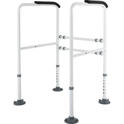 Höhenverstellbare Toilettenstütze, Haltegriff für die Toilette, maximale Belastbarkeit 113 kg, Hebehilfe, Haltegriff für die Toilette, für ältere und behinderte Menschen