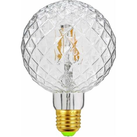 Pair - Ampoules LED vintage à filament rétro 4 W 220/240 V E27 Ampoule décorative G95 Cristal (1/5)