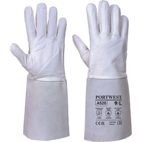 Guante Premium Soldadura TIG de piel de cabra PORTWEST A520 XL