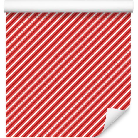 Papier peint à rayures corail, motif corail central pour salon et chambre 50x1000 cm (1/5)