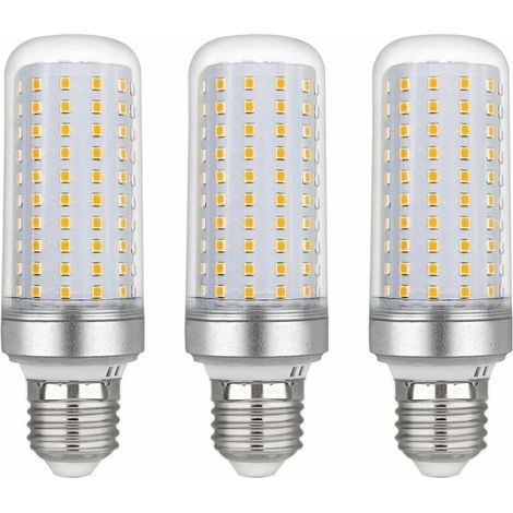 Ampoule Led E27 Maïs 30w, AC175 265V, Blanc Chaud 3000K 2500LM, Non Dimmable, 300W Ampoule Halogène Équivalent, Ampoule Maïs Led pour Lustres,Lampes de Table et Lampadaires, Lot de 3 (1/5)