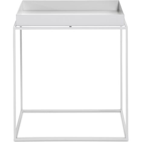 [NEUWERTIG] B-Ware Hay Tray Table Tisch Couchtisch Beistelltisch Sofatisch Nachttisch 40x40 Cm Weiß