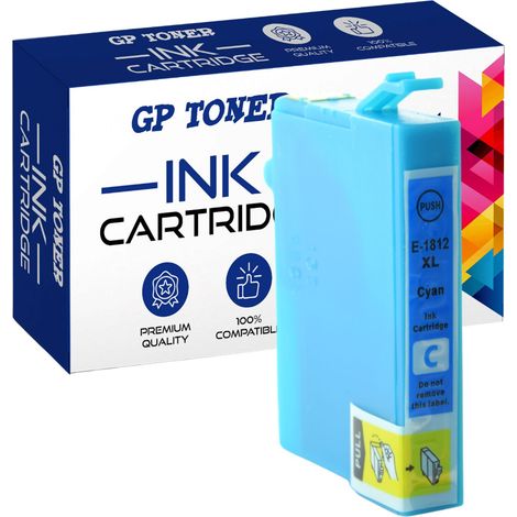 Cartouche d'encre pour Epson E1812XL C (1/5)