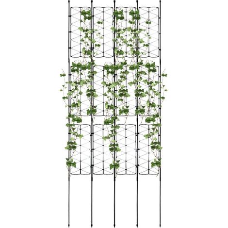 160x60cm Plante Grimpante D'extérieur, Cadre De Support De Plantes, Haie De Clôture De Jardin Décorative, Plante Écran D'intérieur Et D'extérieur (1/5)
