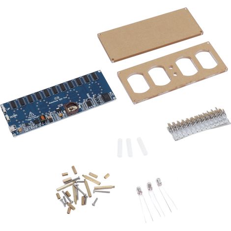Kit d'horloge néon IN12 à monter soi-même, kit d'horloge numérique à tube, carte PCBA IN-12 avec noyau modulaire (1/5)