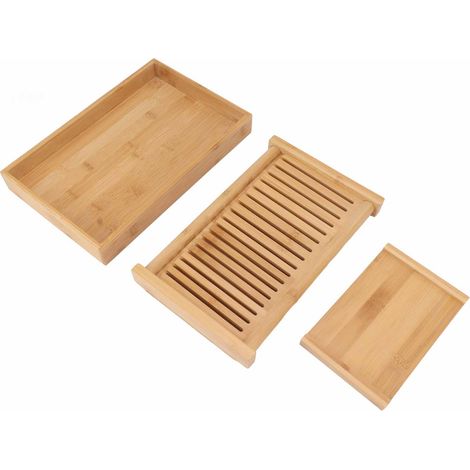 Guide de tranchage de pain pliable en bambou, Guide de coupe de pain grillé, machine à trancher, cuisine, bricolage, outils de pâtisserie (1/5)