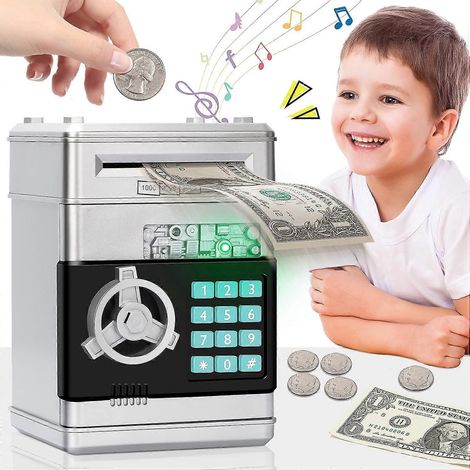 Tirelire pour de l'argent réel - Le cadeau idéal pour les filles/garçons/enfants (1/4)