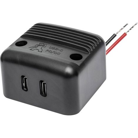 ProCar Presa doppia USB-C Power da montaggio esterno PD/QC max 2x 30 W. 12 V, 24 V (1/2)