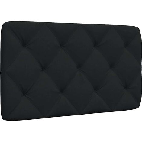 Kopfteil-Kissen Schwarz 90 cm Stoff