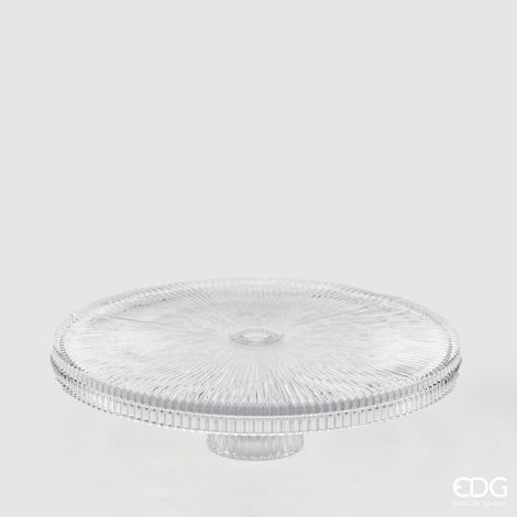EDG Enzo De Gasperi Alzata Rotonda con Bordo Cappett. H 6,5 Cm D 25 Cm