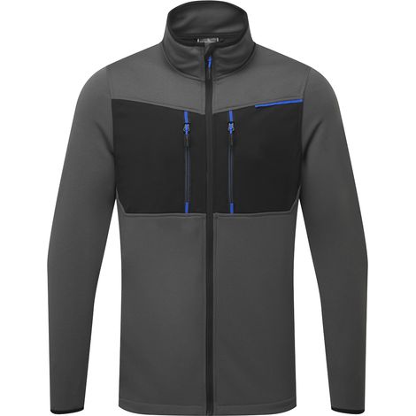 Sweat Zippé Wx3 - L - Gris Métal - Portwest