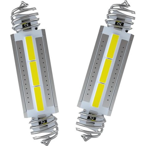 578 LED Feston Ampoule CANBUS C5W 39mm 42mm 211-1 6411 6413 12V pour Voiture Intérieur Dôme Carte Plafonnier Plaque d'immatriculation 6500K Blanc 2 Pièces (1/5)