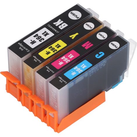 Les cartouches d'encre pour imprimante HP 364 avec remplissage d'encre sont compatibles avec les imprimantes Photosmart B8550/B8553/B8558/C6380/C6383/C5324 (cartouches d'encre 4 couleurs). (1/5)