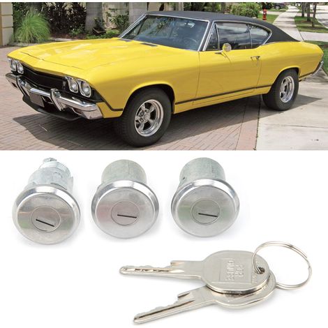 Türschlosszylinder und Schlüssel passend für Chevrolet Camaro 654394765282 (1/5)