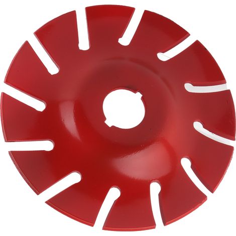 Disque à sculpter le bois, roue de façonnage 125 mm en acier inoxydable 12 dents, accessoire pour meuleuse d'angle rouge (1/5)