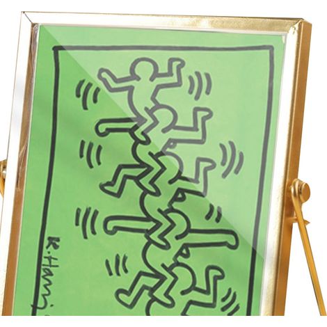 Cadre photo acrylique décoratif 14,5x19,5 cm, motif dessin animé, imperméable, haute transparence, ornement en plexiglas, cadre métallique doré CBS991J (1/4)