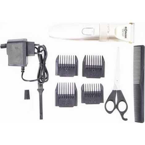 TRADE SHOP - Tagliacapelli Regola Capelli Barba Ricaricabile Hlw-129 Forbici Pettini -