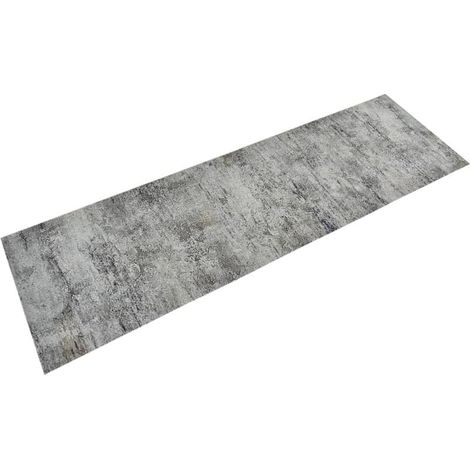 Tapis de cuisine lavable, imitation béton, 60 x 180 cm, velours