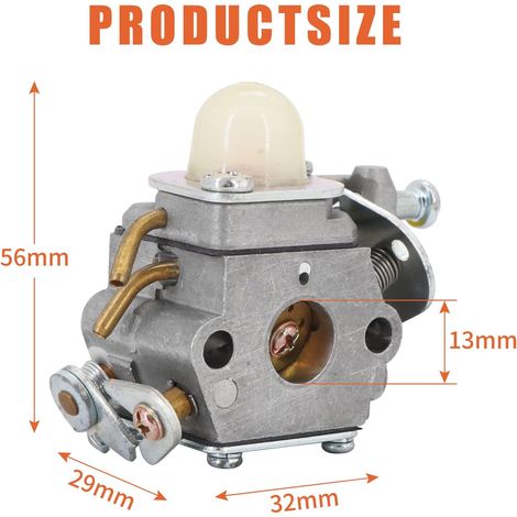Kit Carburateur C1U-H60, Compatible Ryobi Homelite 25cc 26cc 30cc, Pour Débroussailleuse Souffleur (1/5)