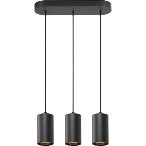 Suspension ASTO TUBE GU10 longueur de suspension 250 cm 3x max. 10W noir - SLV - 1006435