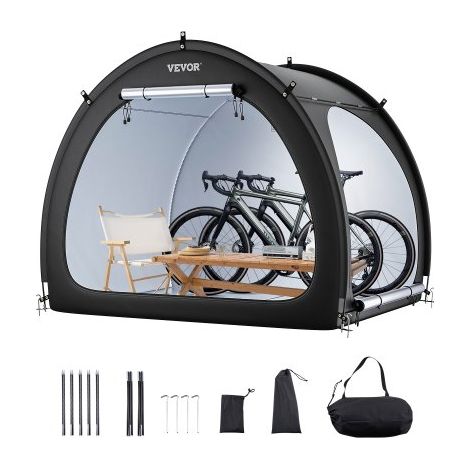 Abri à Vélo pour 4-5 Vélos Tente de Rangement Spacieuse Étanche (1/5)