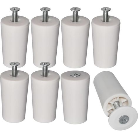 Butée De Volet Roulant - Lot De 8 - Plastique Blanc - Protection Lamelles - Fixation Par Vis - 40mm (1/5)