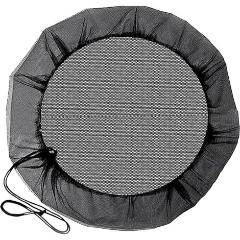 Rain Tank Netting, 97 cm Heavy Duty Polyester Barrel Cover with Drawstring, Leaf and Mosquito Protection for Round Rain Barrels (1/5)