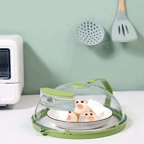 Couvercle anti-éclaboussures pour micro-ondes, résistant aux hautes températures, pour une conservation optimale de la fraîcheur des aliments, étanche à l'huile et aux projections d'eau. (1/5)