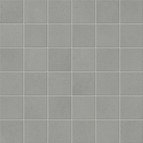 Mosaïque effet Béton Gris Cendré 4,8x4,8 cm Quadra 30x30x0,9 cm Mat Montera - Sol et mur intérieur (vendu par carton de 0,9 m²) - RO'MA CARRELAGE
