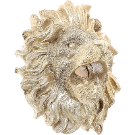 Buse de fontaine en forme de tête de lion, adaptée aux jets d'eau décoratifs pour fontaines murales extérieures (1/5)