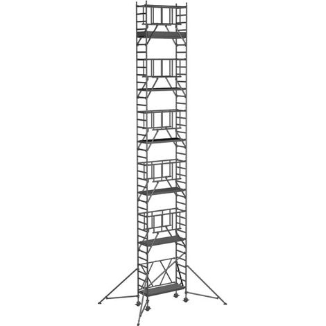ZARGES Compactmaster S-PLUS 2T - Klappgerüst Arbeitshöhe 12.40 m (1/4)