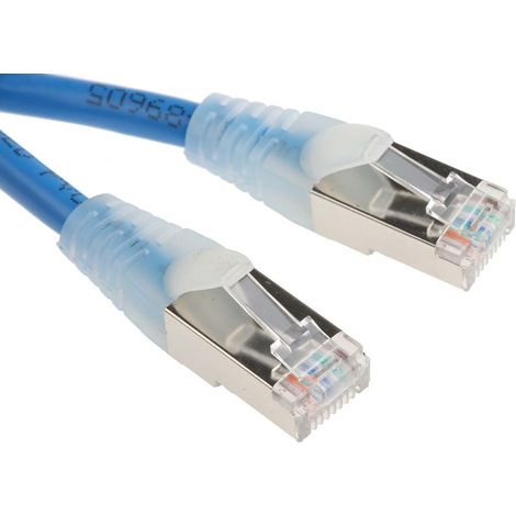 Câble Ethernet cat 5e Avec connecteur gaine PVC Bleu / , F/UTP, 500mm ( Prix pour 1 )