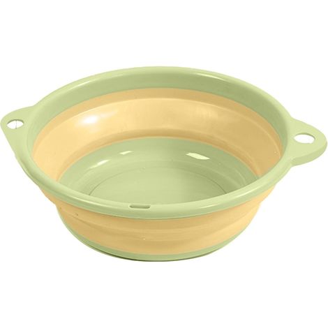 Folding Washbasin, Silicone Plastic Folding Washbasin, Face (GREEN) (1/5)
