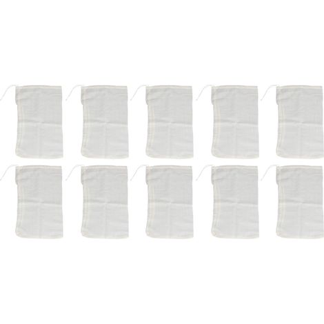 50 Sachets en Coton 20x30cm, Sacs à Cordon Réutilisables pour Épices et Maison