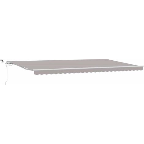 Maison Exclusive - Auvent rétractable Gris clair 600 × 350 cm Polyester (1/5)