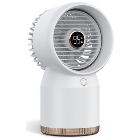 Bardusch - Mini Climatiseur Portable , Ventilateur Silencieux Chambre, Clim Mobile Rechargeable USB Petit Humidificateur Air (1/5)