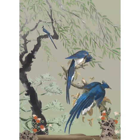 Papier peint panoramique - Oiseaux - 130 cm x 180 cm (1/2)