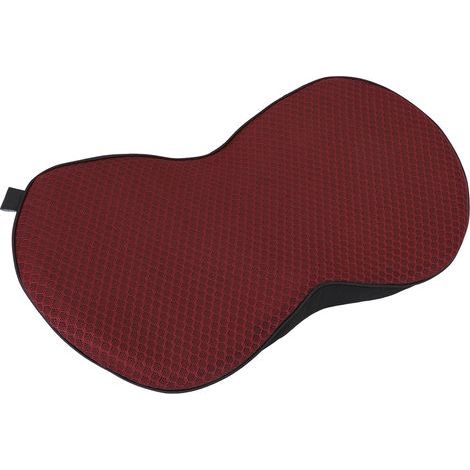 Coussin de siège de voiture, cuisse, hanche, réduction de la pression, ergonomique, léger, confortable, oreiller de soutien lombaire pour voitures, rouge. (1/5)