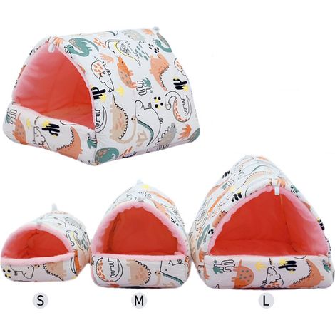 Rat Hamster Maison Lit Hiver Chaud Polaire Petit Animal Chinchilla Maison Accessoires - S (1/3)