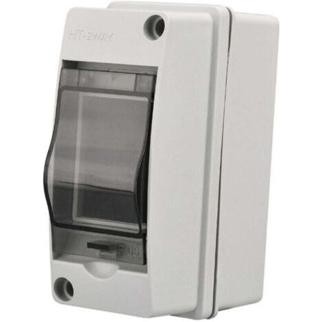 Coffret Electrique 2 Modules Etanche Exterieur IP65 Boitier Etanche Electrique Exterieur Armoire Electrique Convient aux Garage (1/4)