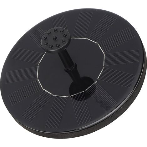 Solarwasserpumpe mit Verstopfungsschutz, bürstenlosem Gleichstrommotor, schwarzem Doppelfilter, herausnehmbar und mit einstellbarer Fördermenge (1/5)