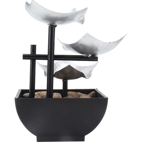 Fontaine de Jardin Zen USB 5V avec Rocher Décoratif pour Bureau et Intérieur (1/5)