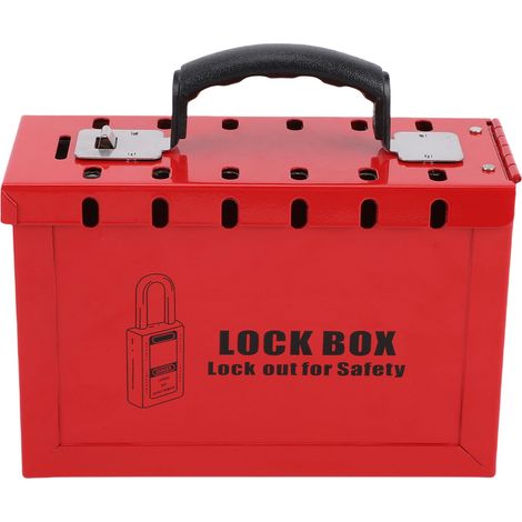 Coffret de sécurité portable avec cadenas, 12 cadenas de 38 mm et 24 clés. (1/5)