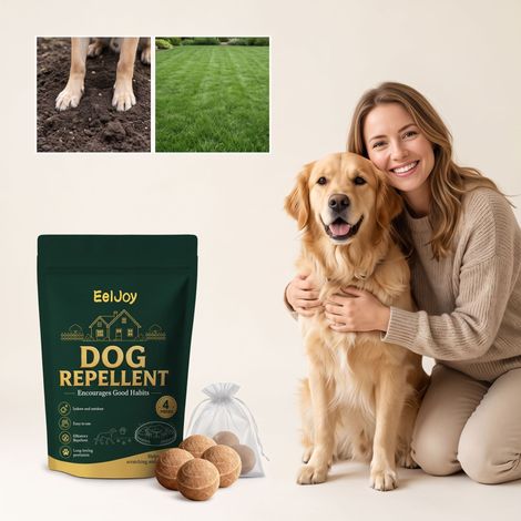Hundeabwehrtabletten für den täglichen Gebrauch im Haus und im Freien, um Welpen fernzuhalten und sie vom Beißen, Kratzen und anderen Schäden abzuhalten – 4 Hundeabwehrtabletten + 1 Netzbeutel -- BIEM (1/5)