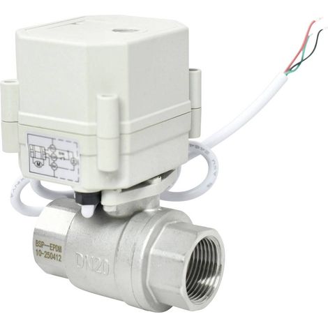 TRU COMPONENTS TC-A20-T20-S2-C/230VAC Vanne à boisseau sphérique bistable 0 à 10 bar (1/4)
