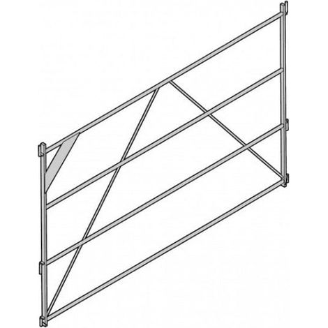 ALTRAD - Garde-corps sécurité 4 lisses 3m - gamme échafaudage multidirectionnel - MULTIVIT+ 1&2- Réf: N1894 - 3 m