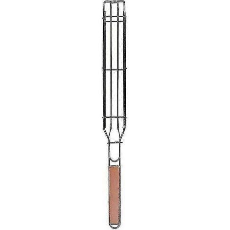 Filet de barbecue, outils pour barbecue, panier à griller, pinces à barbecue (couleur bois) (1/5)